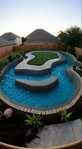 Building a Lazy River in a Backyard 😳🌊