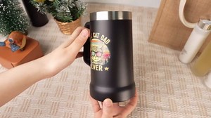 Cat Lovers Gift For Men - 24oz Beer Stein for Cat Owner - Cat Coffee Mugs for Best Cat Dad - Funny Idea Cat Dad Gift - 24 oz Cat Dad Mug for Fathers Day Gift, Christmas, Birthday., Large
