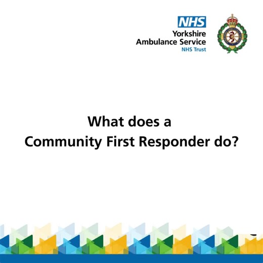What does a Community First Responder (CFR) do? Emma, who volunteers as a CFR in Leeds, explains. ⬇️ | Yorkshire Ambulance Service NHS Trust
