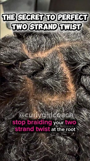 How to Start the PERFECT Two-Strand Twist | No Braiding the Root | Natural Hair DIY tutorial
