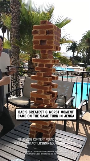 33K views · 163 reactions | started the touchdown dance a little early...  藍 #jenga #dad #games #slowmo #dadfail #jengafail #fail | FailArmy | Facebook
