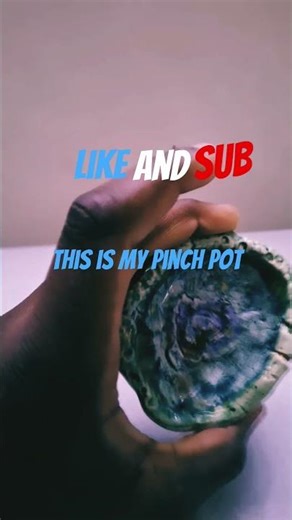 Unwrapping the pinch pot I made in Art class #clay #pottery #art