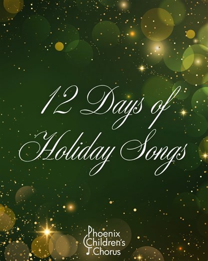 Phoenix Children's Chorus on Instagram: "The countdown begins tomorrow! Join us for PCC’s 12 Days of Holiday Songs, where we revisit some of our most beloved performances from years past. From iconic throwbacks to recent showstoppers, each day brings a new moment of holiday magic. Get cozy. Get festive. Let’s relive the music together."