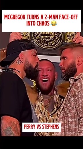 Conor McGregor crashes Mike Perry vs Jeremy Stephens face-off