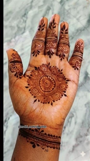 Mandala design 🍃@mathu_mehndi_artist #mathi_mehndi_artist#henna #shorts #mehndi #mandala design