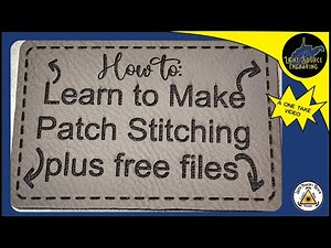 How to EASILY make stitching lines for DIY Patches - Adobe Illustrator and LightBurn