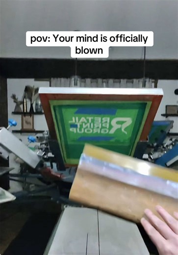 screen printing asmr is just what you needed today #screenprinting #asmr #pov #mindblown #fyp