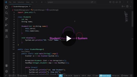 #java #programming #javaprojects #coding #datastructures #linkedinlearning #students #developerjourney | Urvashi Zinzuvadiya