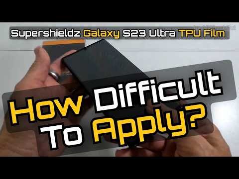 Supershieldz TPU Screen Protector Review — Easy Install + Fingerprint Test (S23 Ultra)