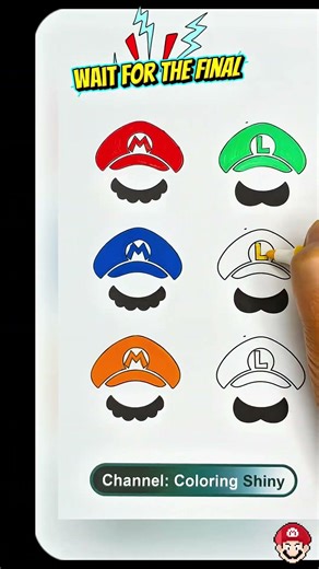 Super Mario Bros. Color Palette Challenge #coloring #satisfying #shortsart