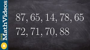 Learn how to find the median from a set up data