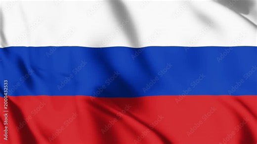 3d waving Russian Federation national flag represents patriotism with a texture design of the flag in the wind