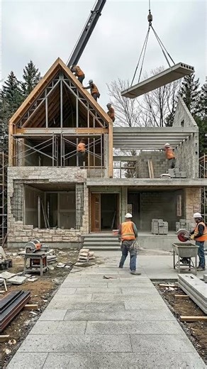 From Foundation to Dream House – Full Construction Process (Before & After)