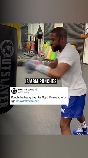 SAVE FOR LATER - Floyd Mayweather Jr demonstrates his mastery in this video, showcasing his skillful combinations while working the heavy bag during his training session at the Mayweather Boxing Club. Want to learn more boxing? Subscribe to our YouTube channel - link in bio 🥊 #floydmayweather #floydmayweatherjr #mayweather #boxingtraining #ftcboxing