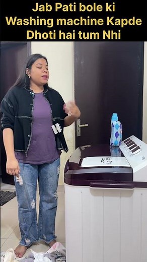 washing machine par hi gussa nikal diya 😳🛑 #shorts #viral #comedy