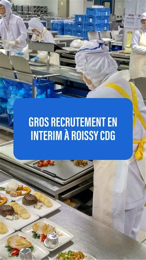 Recrutement d'agents de plateaux repas à Roissy CDG