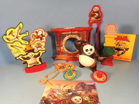 2014 KUNG FU PANDA SET OF 5 WENDY'S COLLECTION MEAL PLAY SET TOY'S VIDEO REVIEW
