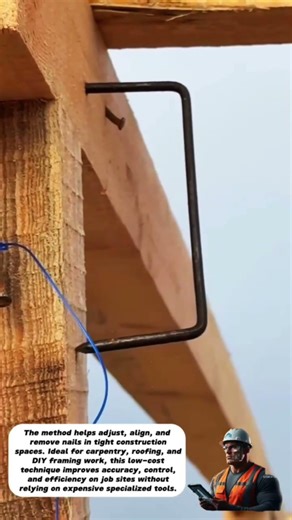 Smart Wood Framing Trick Using a Hammer and Improvised Nail Puller