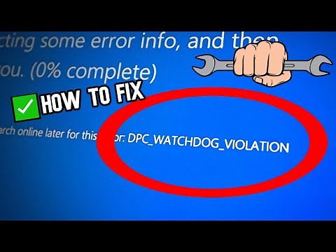 SOLVED Stop Code DPC_WATCHDOG_VIOLATION Windows 11/10 (SOLVE 2024)