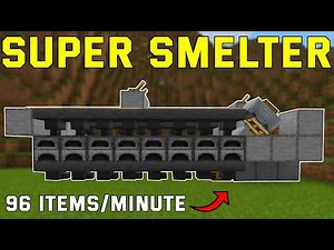 EASY 16 Furnace Super Smelter In Minecraft 1.21+