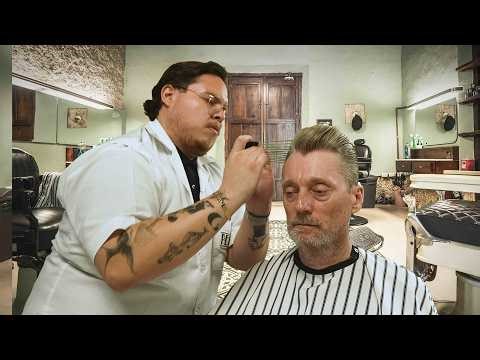 💈 A Barbershop Opened In His Grandparents' Home | Relaxing Scissor Haircut At PepeH Barberia 🇲🇽