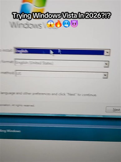 Trying Windows Vista In 2026?!? 😈🥶🔥😱😱 #windows #windowsvista #microsoft #tech #techtok
