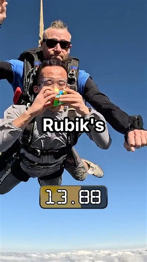 Break the Rubik's Cube Skydiving World Record Indoors? 🪂