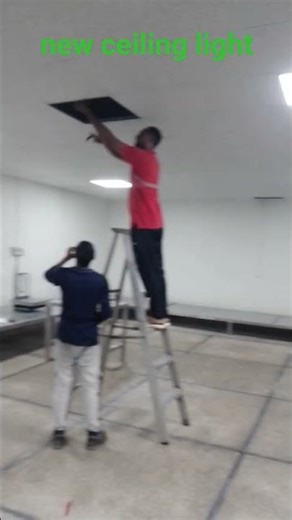 electrical work@ new ceiling light@ install