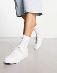 Truffle Collection lace up plimsolls in white | ASOS