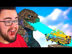 GODZILLA'S ATOMIC BREATH vs LEGO CARS!