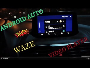 Como instalar android auto en tu auto _ Mazda Connect 2019 Video Player, Waze