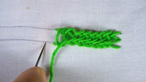 1.7K views · 79 reactions | basic hand embroidery plated braid stitch, plated braid stitch tutorial. #Embroidery #sewing #diy #handembroidery #viralreel #viralvideo #easy #GoodNight | EmbroideryBook | Facebook
