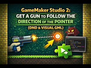 GameMaker Studio 2: Make a Gun Aim at the Pointer (DND & Visual GML)