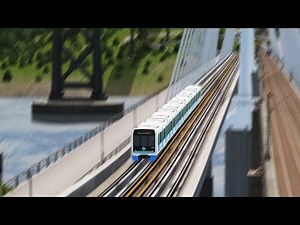 Cities: Skylines - First Person Metro Train Ride - Line 2