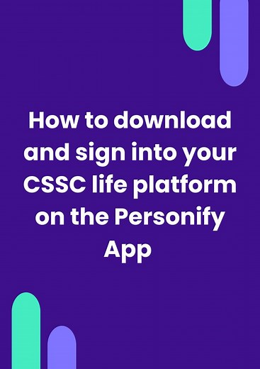 🎥 Watch this guide on how to download and sign into the new CSSC life platform on the Personify Health App. 🌟Gain access to all the new amazing challenges, goals and wellbeing benefits tailored for you. 🔗Click here for more information and to sign up https://store.cssc.co.uk/cssc-life #MyCSSC #CSSCLife #ActiveWellbeing #PersonifyHealth #App | CSSC