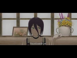 Denji meets Reze at the cafe again 1080p HD | Chainsaw man Reze Arc Movie
