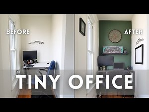 Creating A Tiny Office In A Small Apartment | Small Space Makeover | Budget Workspace