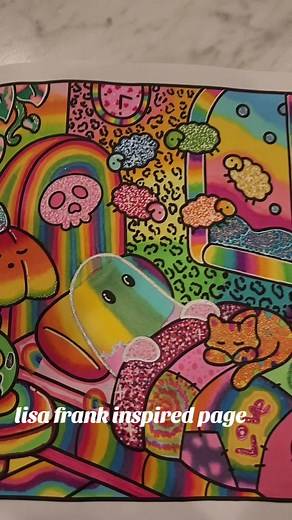 Lisa Frank Inspired Coloring Page Ideas