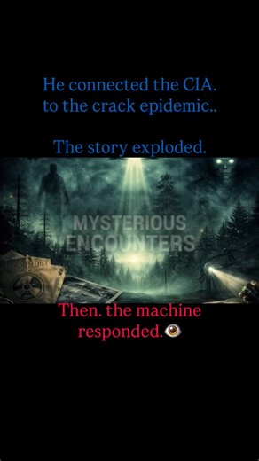 Mysterious Encounters | He didn’t invent a conspiracy. He documented one. In 1996, Gary Webb connected U.S. intelligence operations to the crack cocaine epidemic... | Instagram
