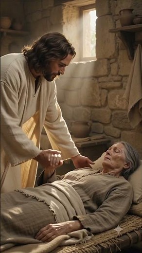 🙏 Jesus Touches Peter’s Mother-in-Law & She Is Healed Immediately #holychild