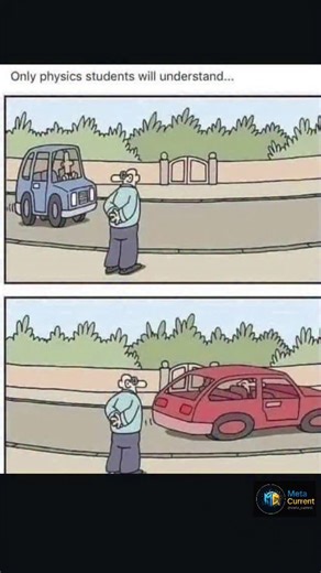 Meta Current on Instagram: "When a car moves toward you, the light waves it reflects get squeezed — wavelengths become shorter, shifting toward the blue side… when it moves away, those same waves stretch out — longer wavelengths, shifting toward the red side. This everyday optical illusion is the Doppler Effect, the same phenomenon scientists use to measure galaxies racing away in our expanding universe. What you see isn’t the car changing color — it’s reality changing with motion, proving physi