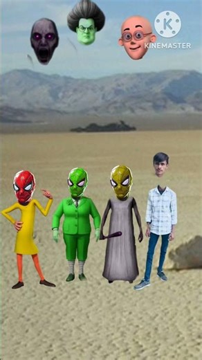 Scary Teacher 3D, Dancing Patlu, Dancing Alien, Dancing Sahur &Me Correct Head Matching #shorts #vfx