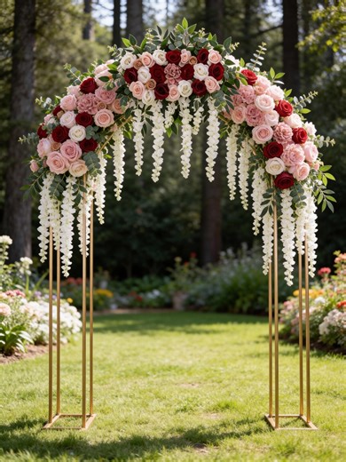 Wisteria Rose Floral Arch,wedding Bridal Shower Flower Party Decor - Etsy