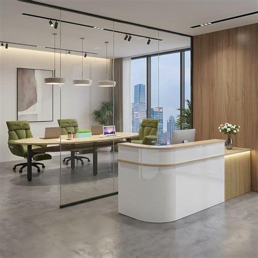 Modern Reception Desk Collection for Retail & Office Spaces #officefurniture