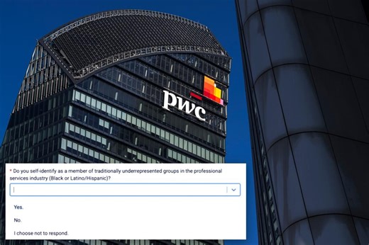 Consulting giant PwC discourages white, Asian students from applying to career program