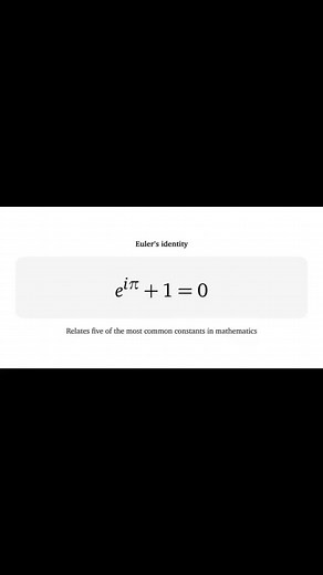 22K views · 345 reactions | Most beautiful and Famous equation s and theorem | Mathematics Learning | Facebook