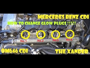 How to replace the glow plugs in the Mercedes C-Class?