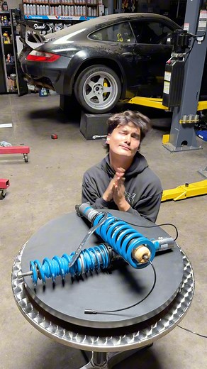 123K views · 1.8K reactions | Hello Molecules! It’s about time we fix the silly ride height on the widebody Porsche with a fine set of Bilstein Shock Absorbers b16 coilovers paired with some Rennline Inc. components. All from the wonderful friendly folks at Pelican Parts | Donut Media | Facebook