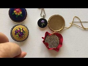 Embroidered jewelry tutorial
