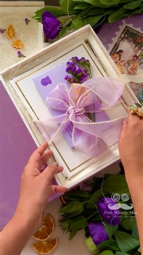 A Wedding Invite That Reads Like a Love Story 📖💜